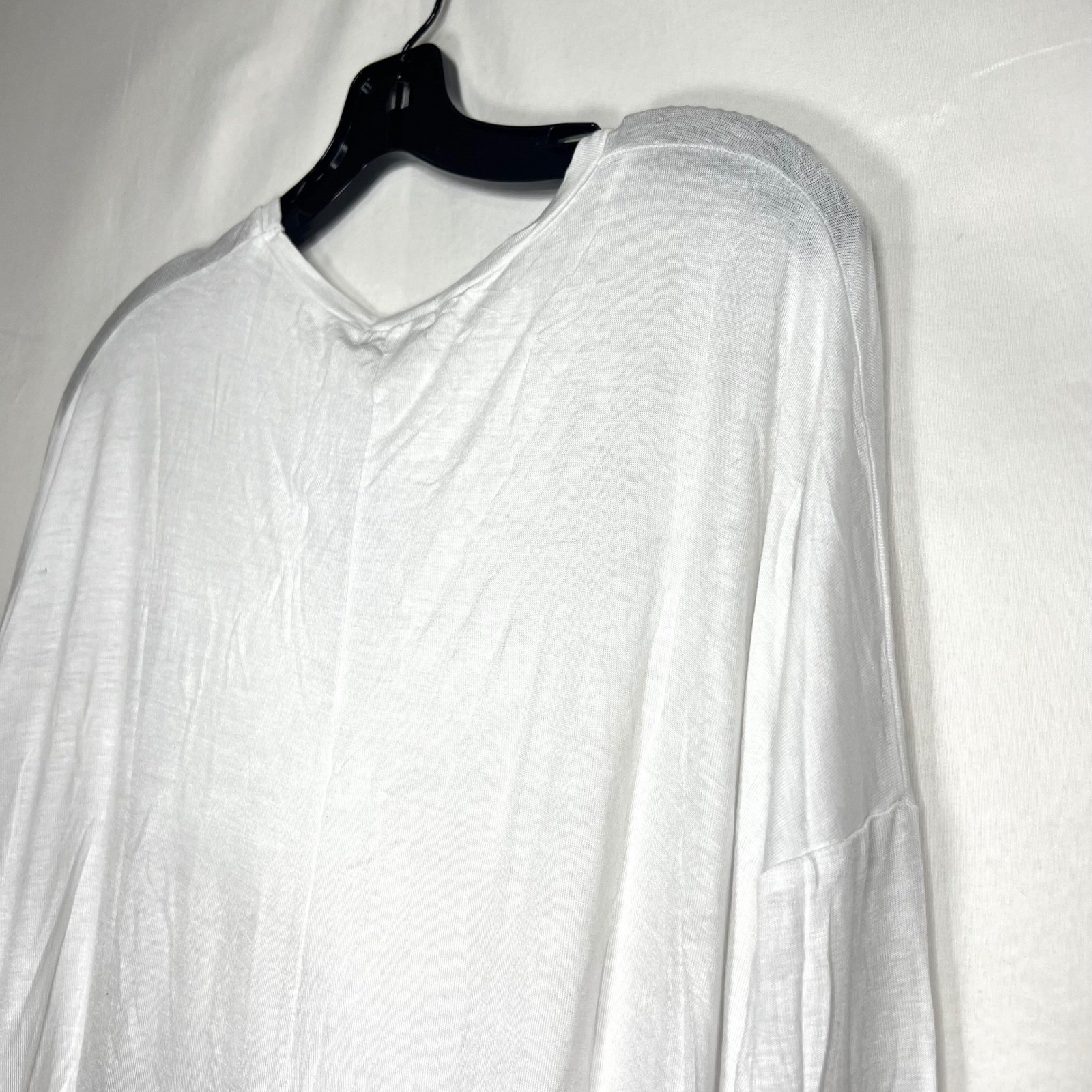 Cotton On White Long Sleeve Top Mens Size S Essi 2 L/S Viscose Blend Casual gallery