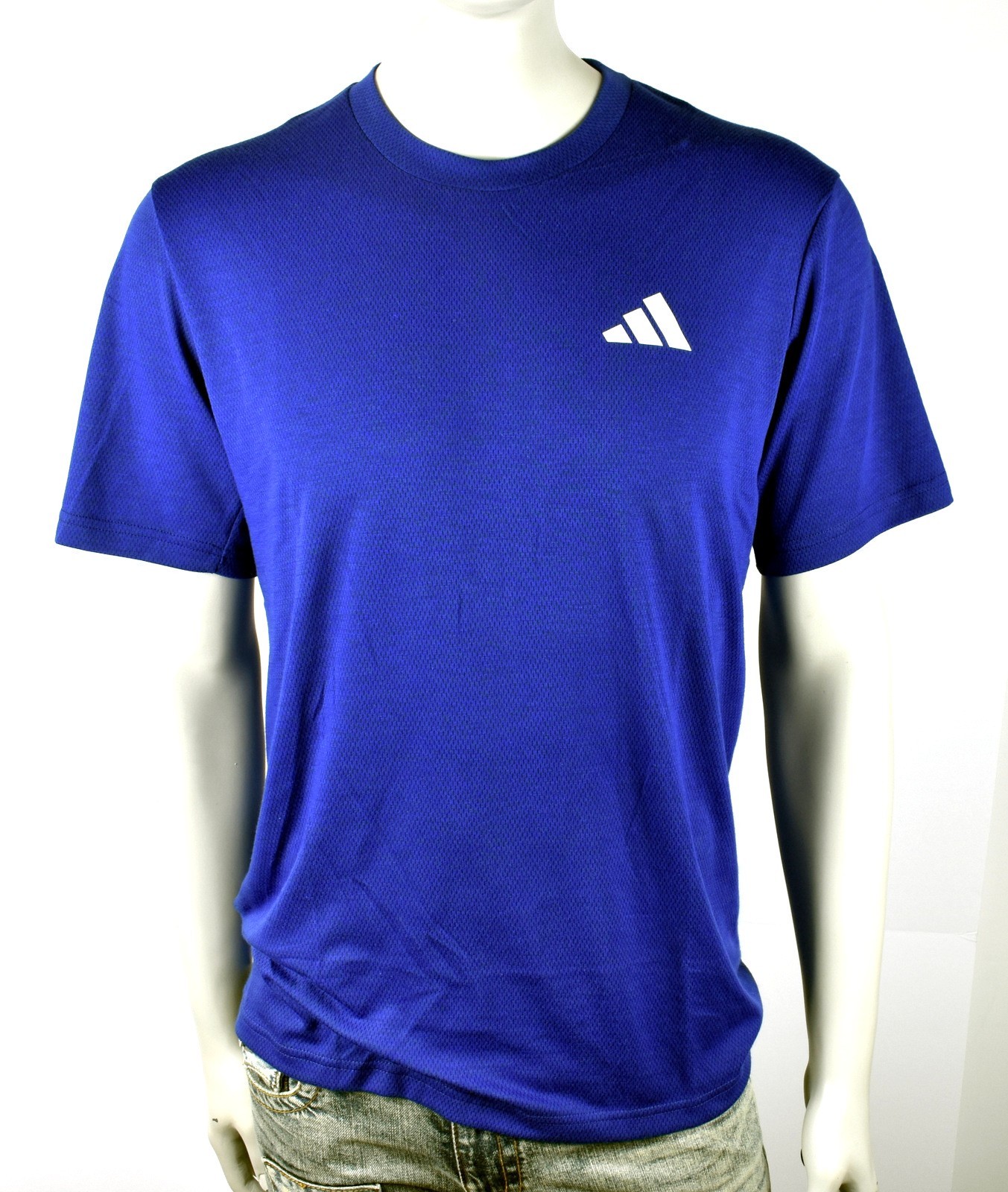 adidas Men's Train Essentials Climacool Novelty Tee Shirt Top - Blue gallery