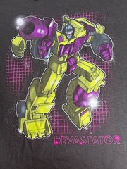 Transformers Devastator Men’s T-Shirt XL Gray Graphic Tee New with Tags Cotton