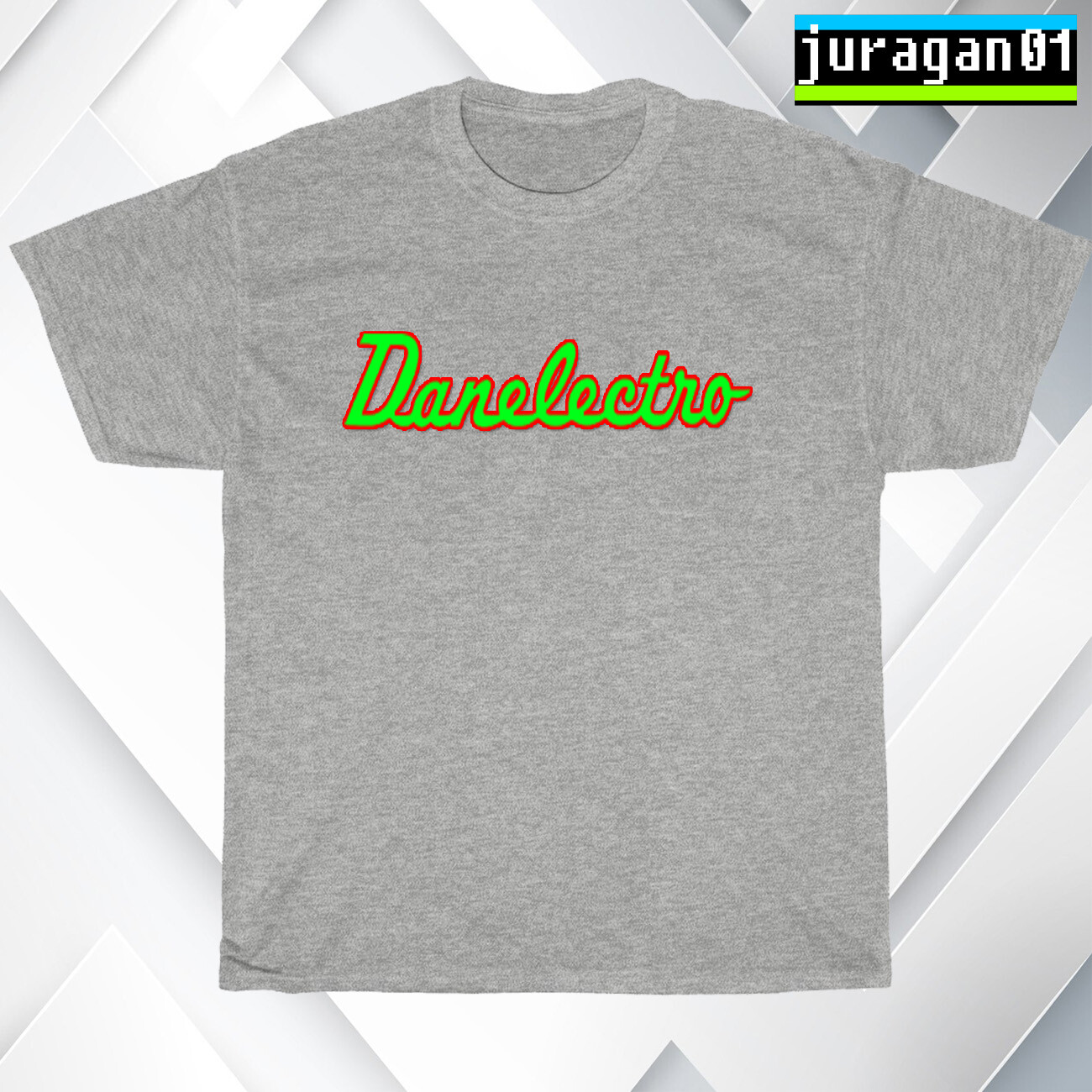 New Danelectro Guitars Logo Black/Navy/Sport Grey/White Men's T-Shirt S-5XL gallery