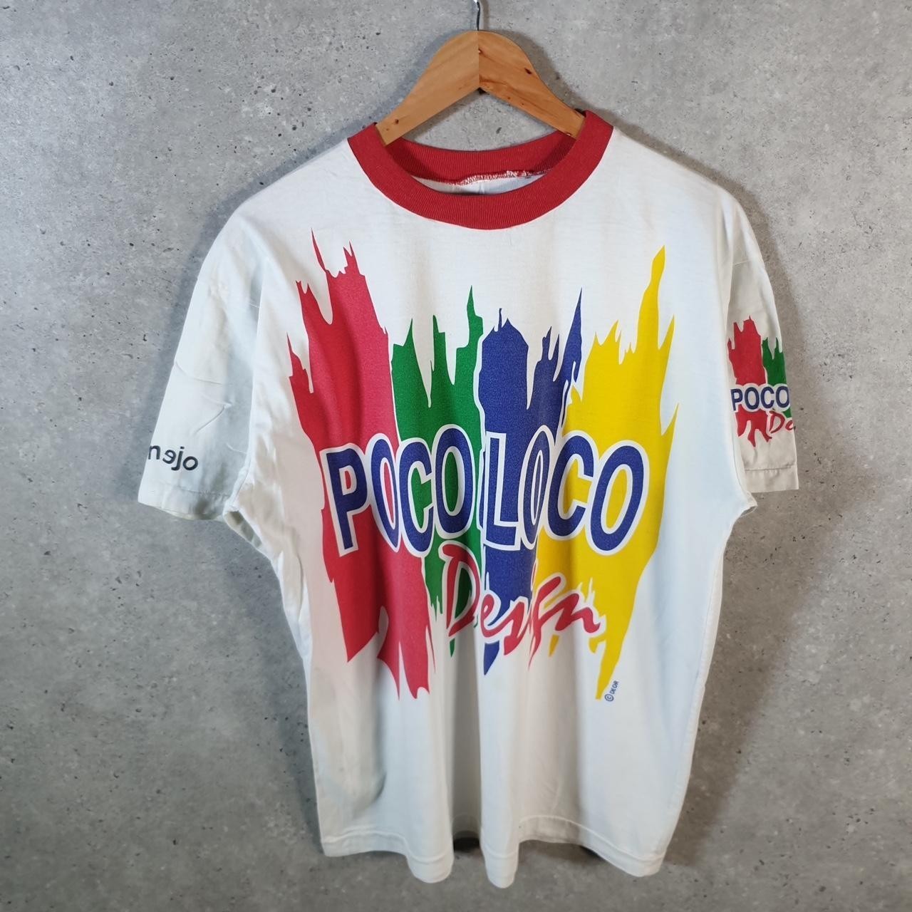 Vintage Poco Loco Club USA 90s Single Stitch T Shirt Mens Large Multicoloured gallery
