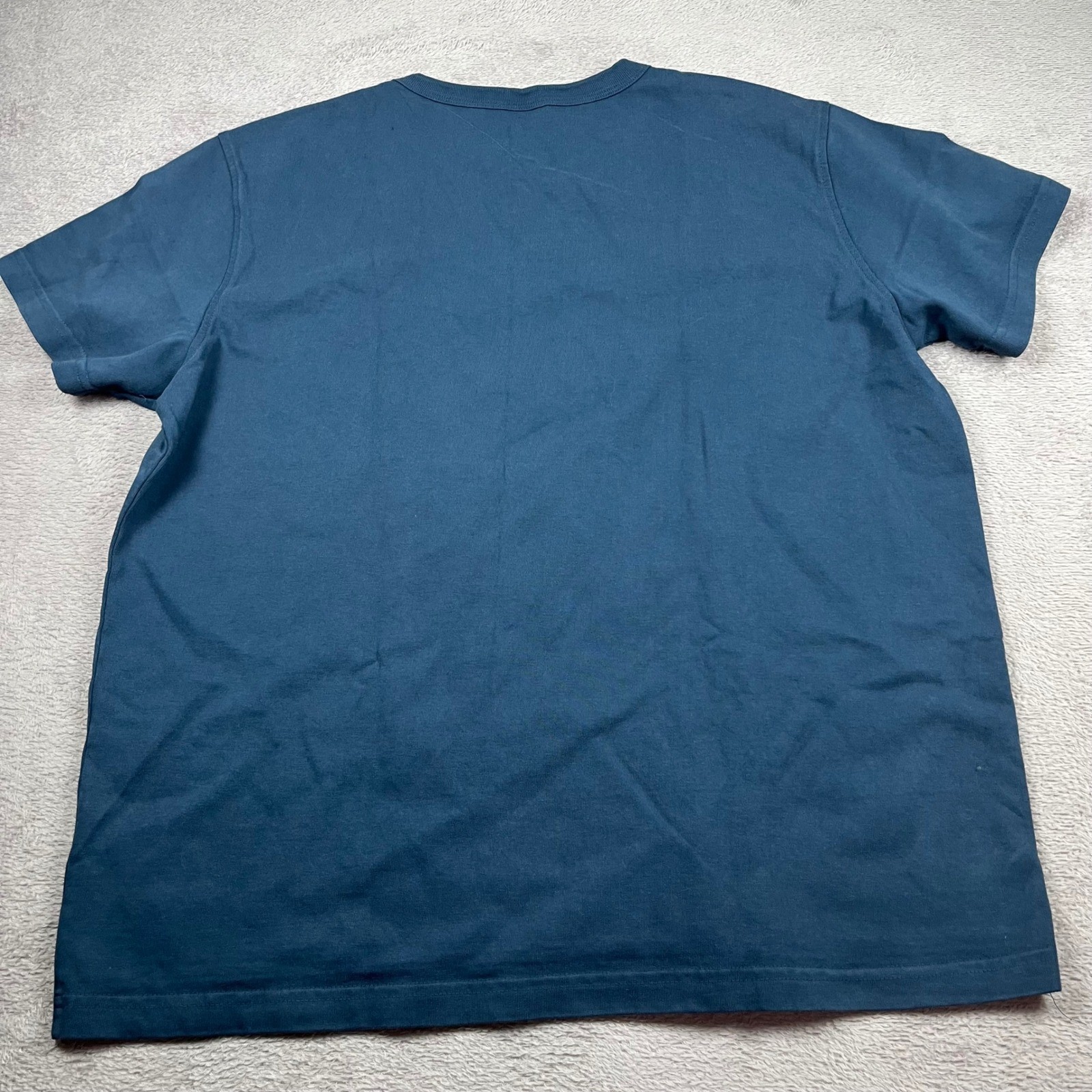 American Giant Everest T Shirt Mens Large Blue Heavyweight Cotton Made in USA L gallery