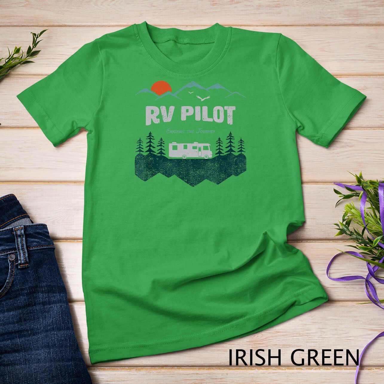 RV Pilot Camping Shirt Motorhome Travel Vacation Gift Unisex T-shirt gallery