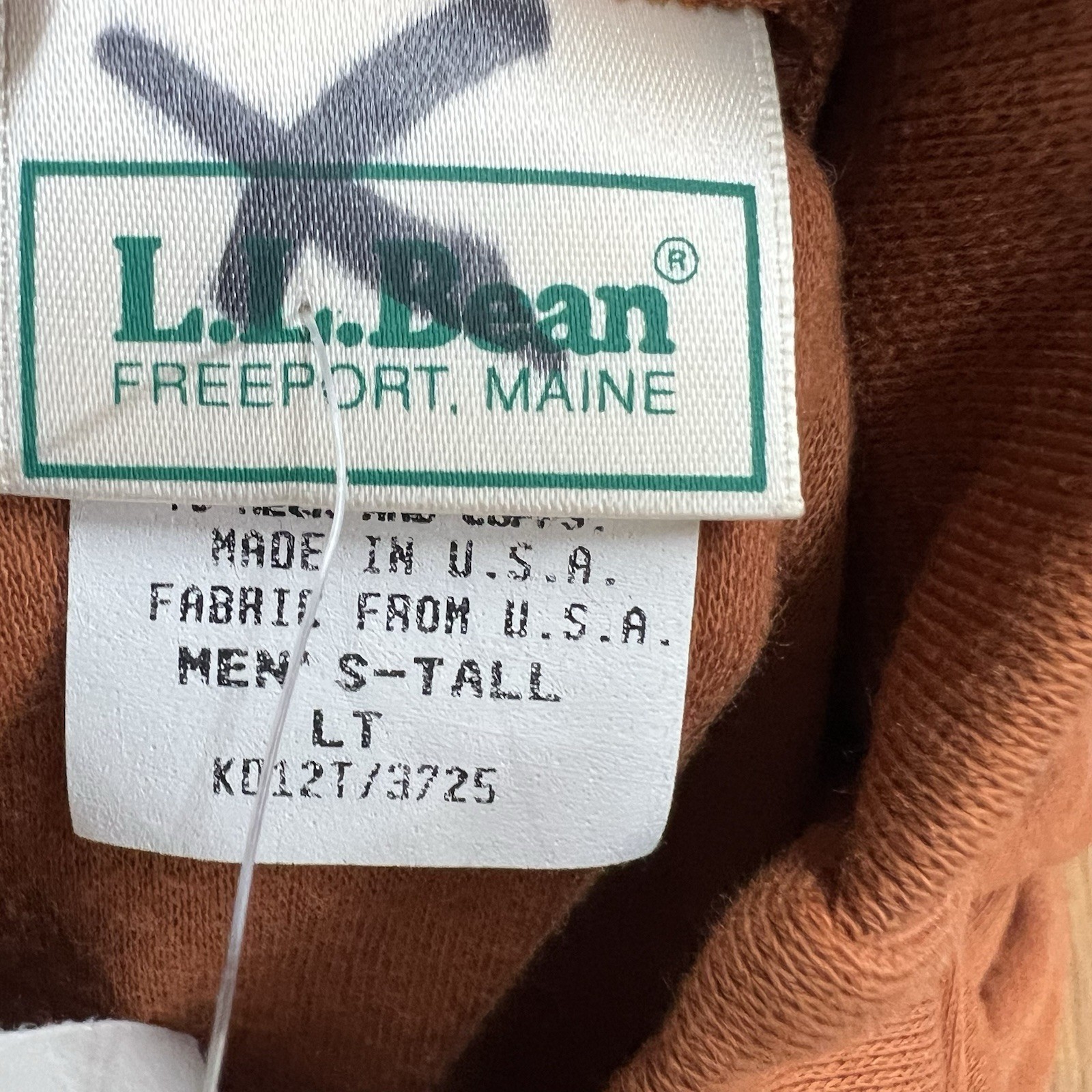 LL Bean High Neck Long Sleeve Shirt Mens Size LT Tall Amber Stretch Soft US Made gallery
