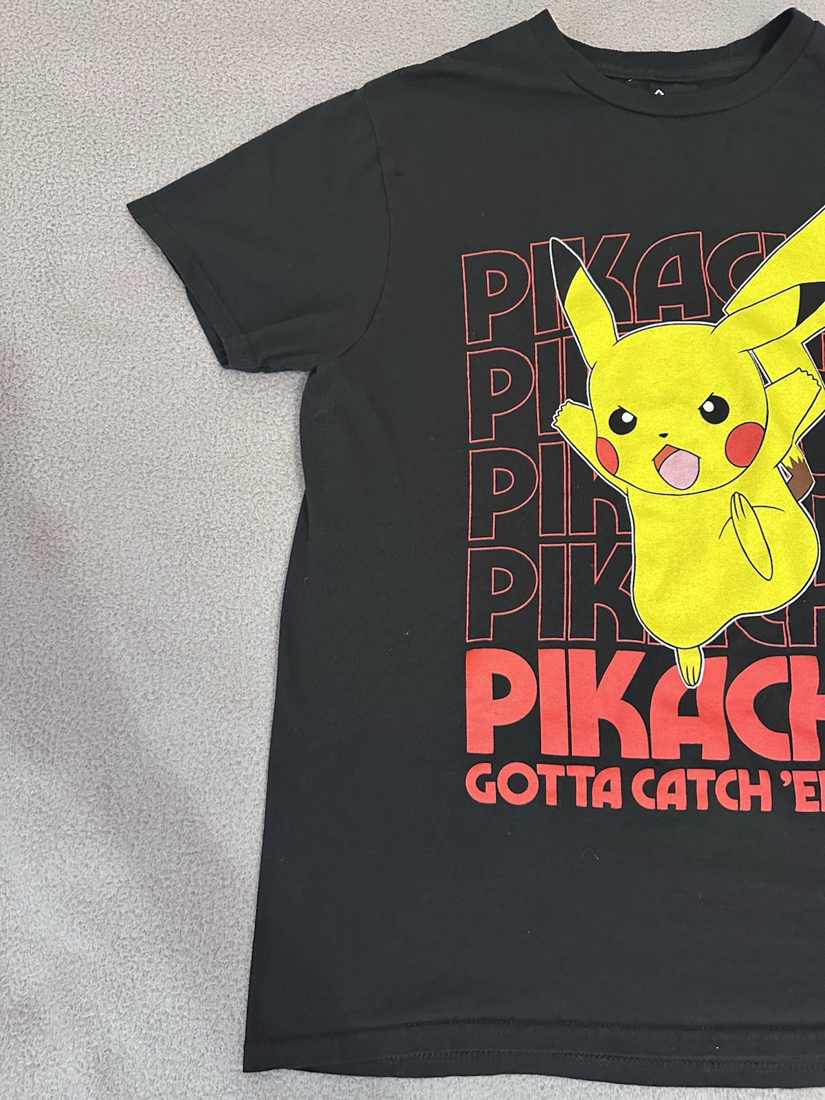 Pokemon Pikachu Gotta Catch Em All T-Shirt Black Unisex Size M Graphic Tee gallery