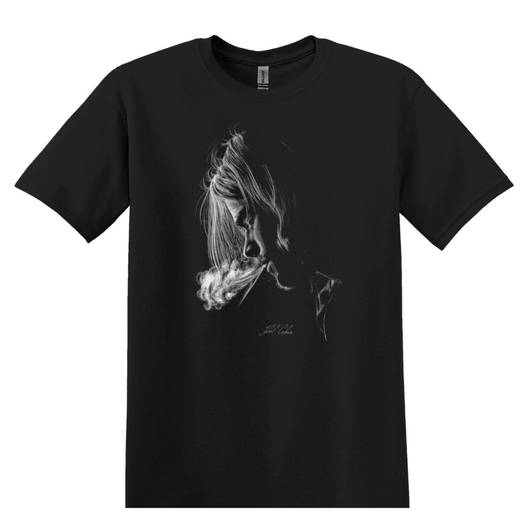 Kurt Cobain Nirvana Grunge Rock Band T-Shirt Black S-3XL gallery
