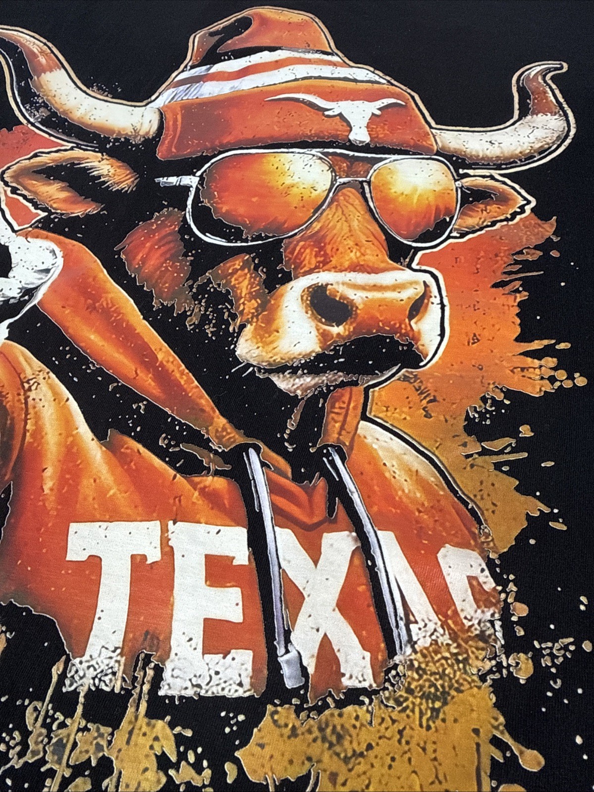 Texas Longhorns Bull Mascot T Shirt Size 2XL We Want You with Beenie gallery
