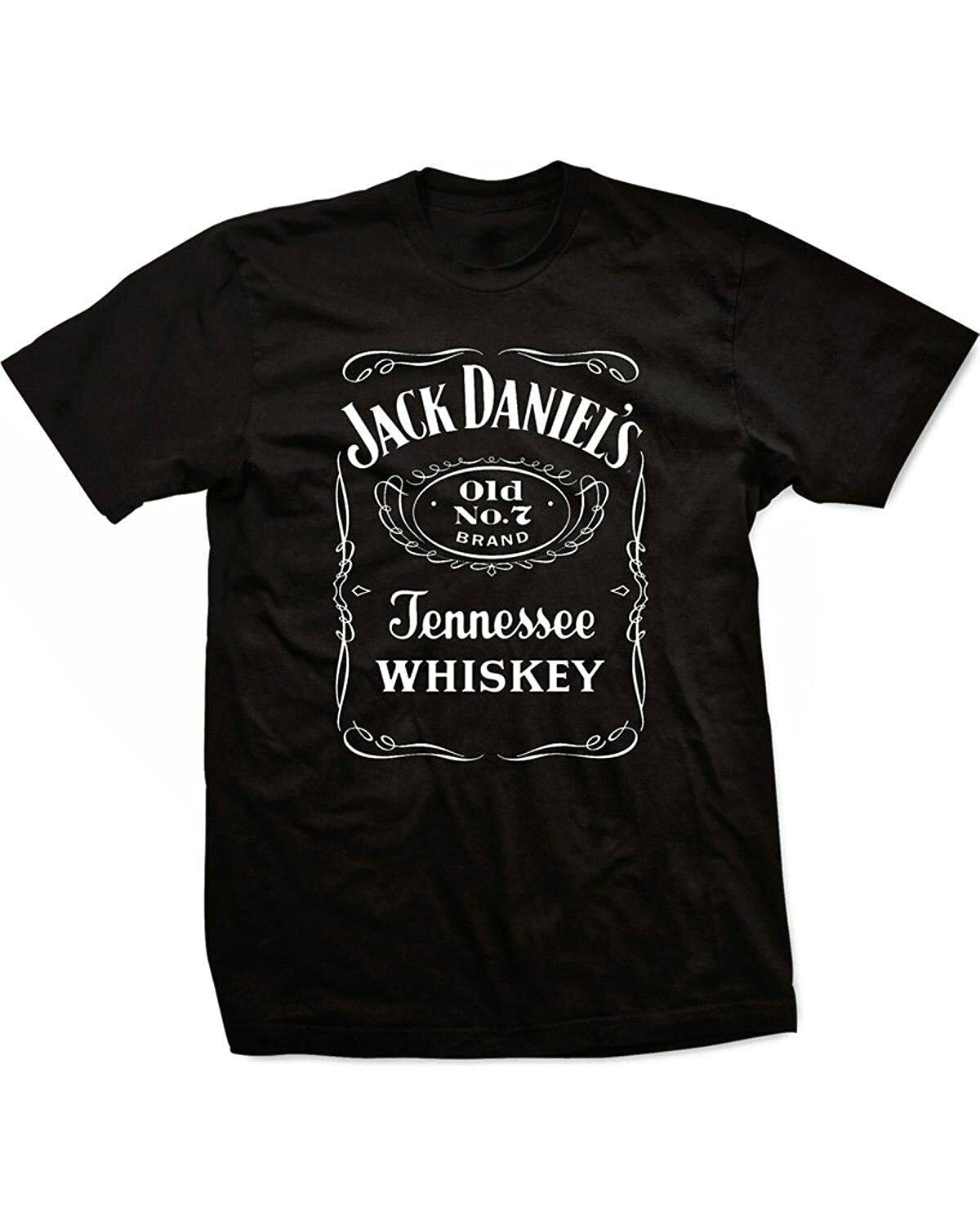 Adult Unisex Jack Daniel's Whiskey Old No. 7 Tennessee Logo Bottle Label T-shirt gallery