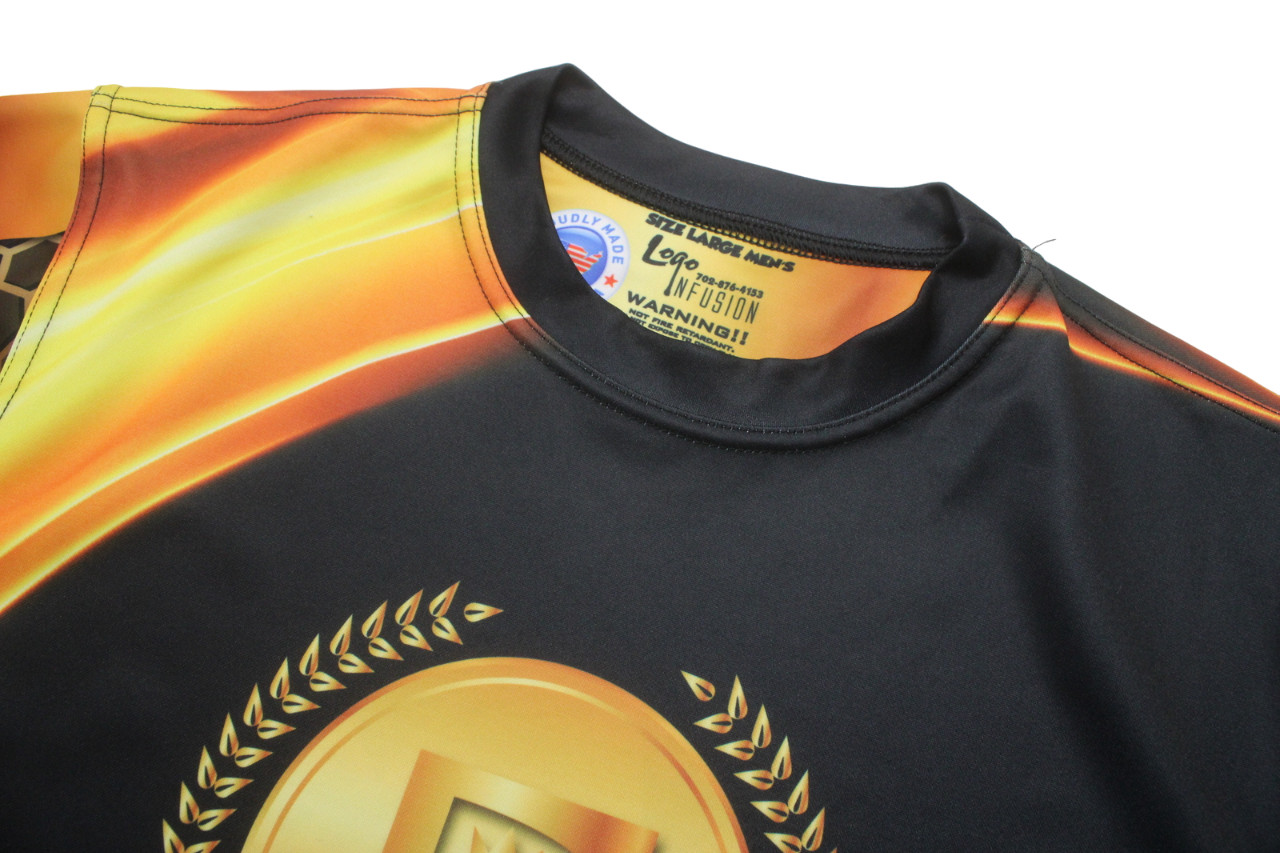 Logo Infusio Brunswick T-Shirt Men's Large Short Sleeve Jersey SPORTS Black gallery