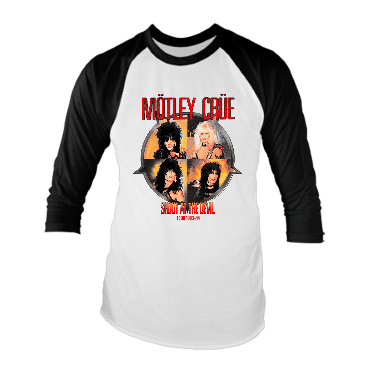Motley Crue Shout Raglan T-Shirt gallery