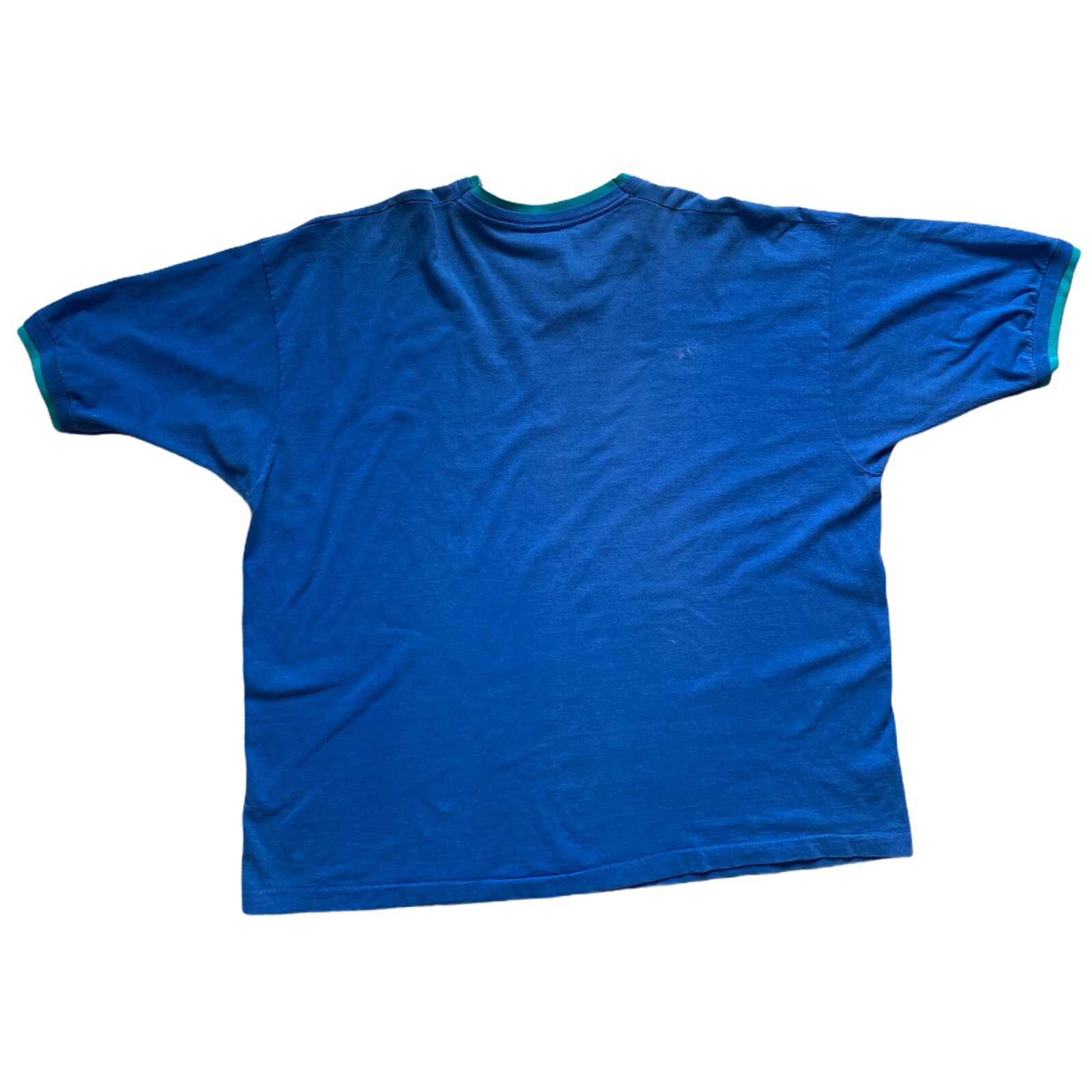 VTG Fruit Of The Loom 90s Single Stitch Mens 3XL Short Sleeve Double Cuff/Collar gallery