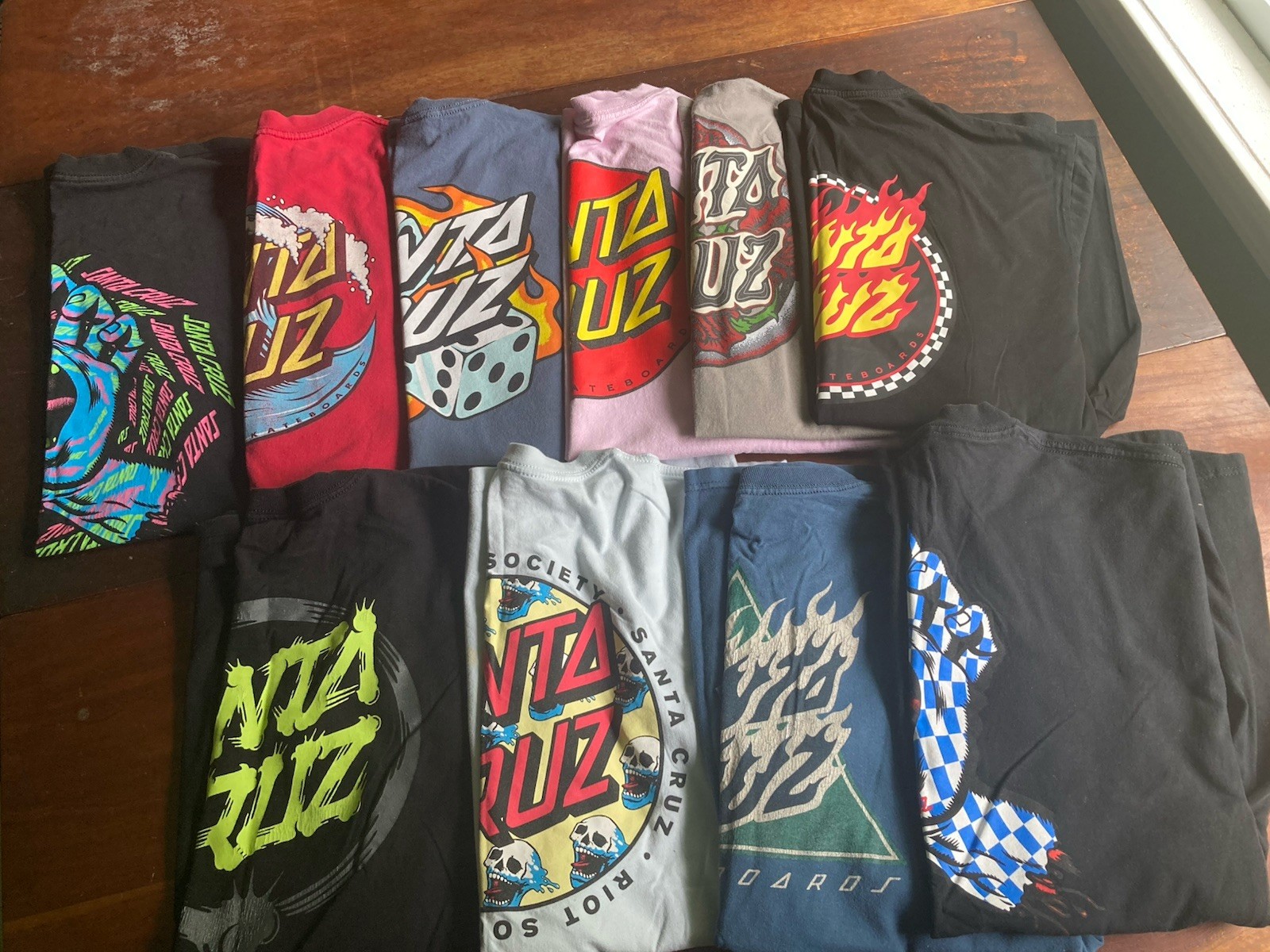 Lot of 10 Santa Cruz Skateboards T Shirt XL Large Vintage Modern Cotton Hosoi gallery