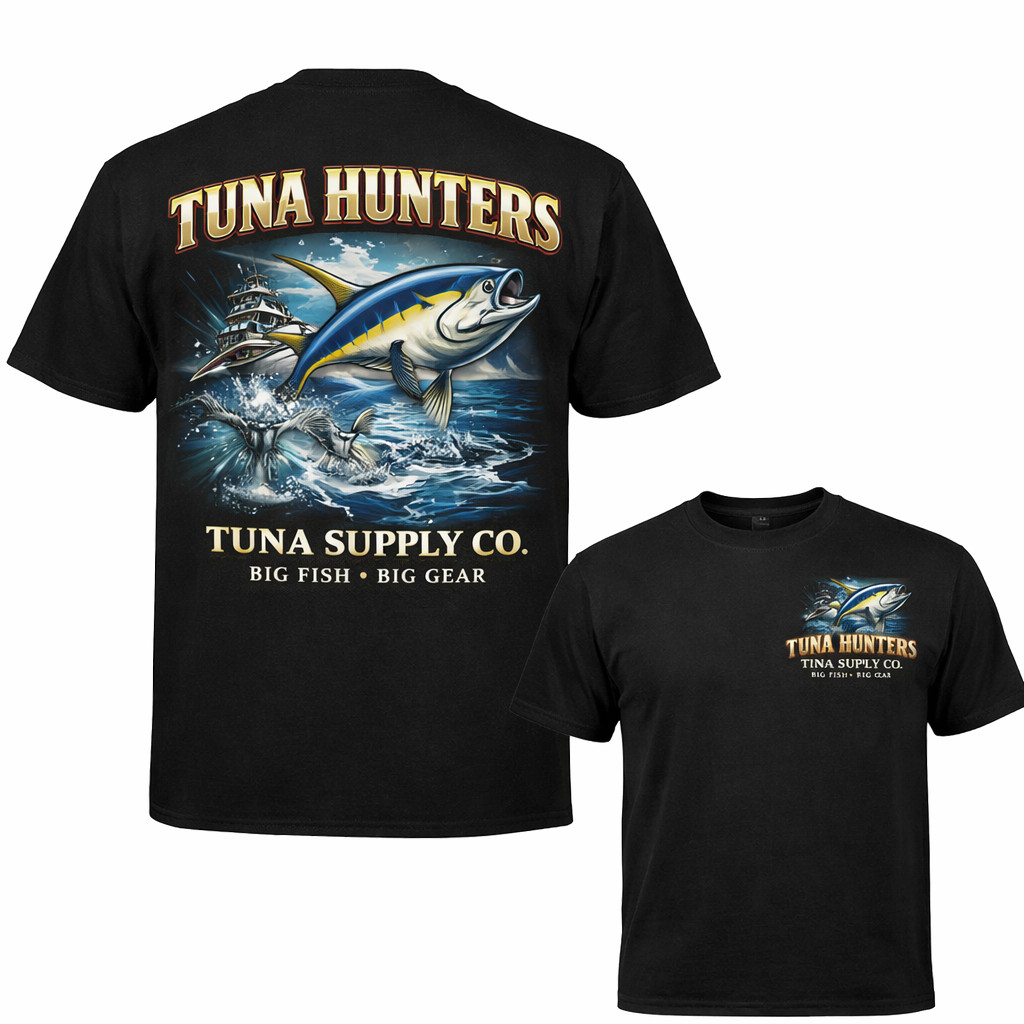 Tuna Fishing T Shirt Offshore Angler Boat Graphic Tee Ocean Fisherman Gift gallery