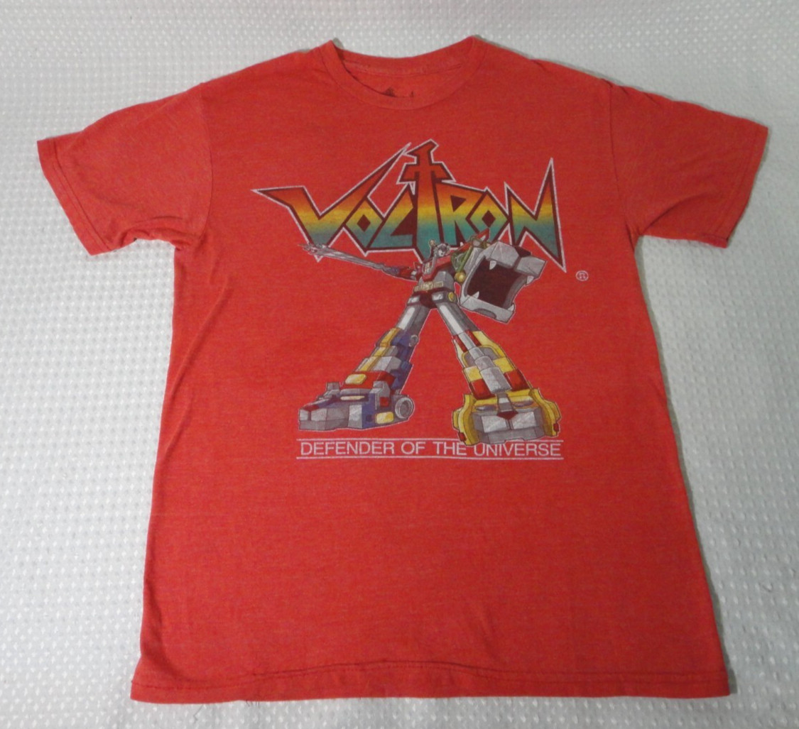 Voltron Defender of the Universe Red Polyester Cotton Rayon Blend T-shirt Size S gallery