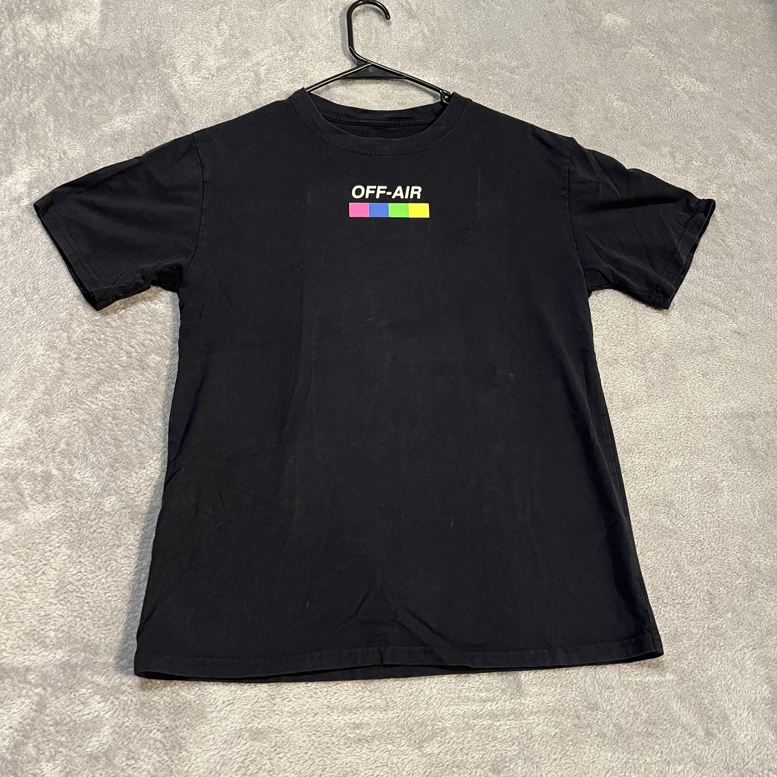 Original Use Shirt Mens Small Black Off-Air Glitch Statue Vaporwave Graphic Tee