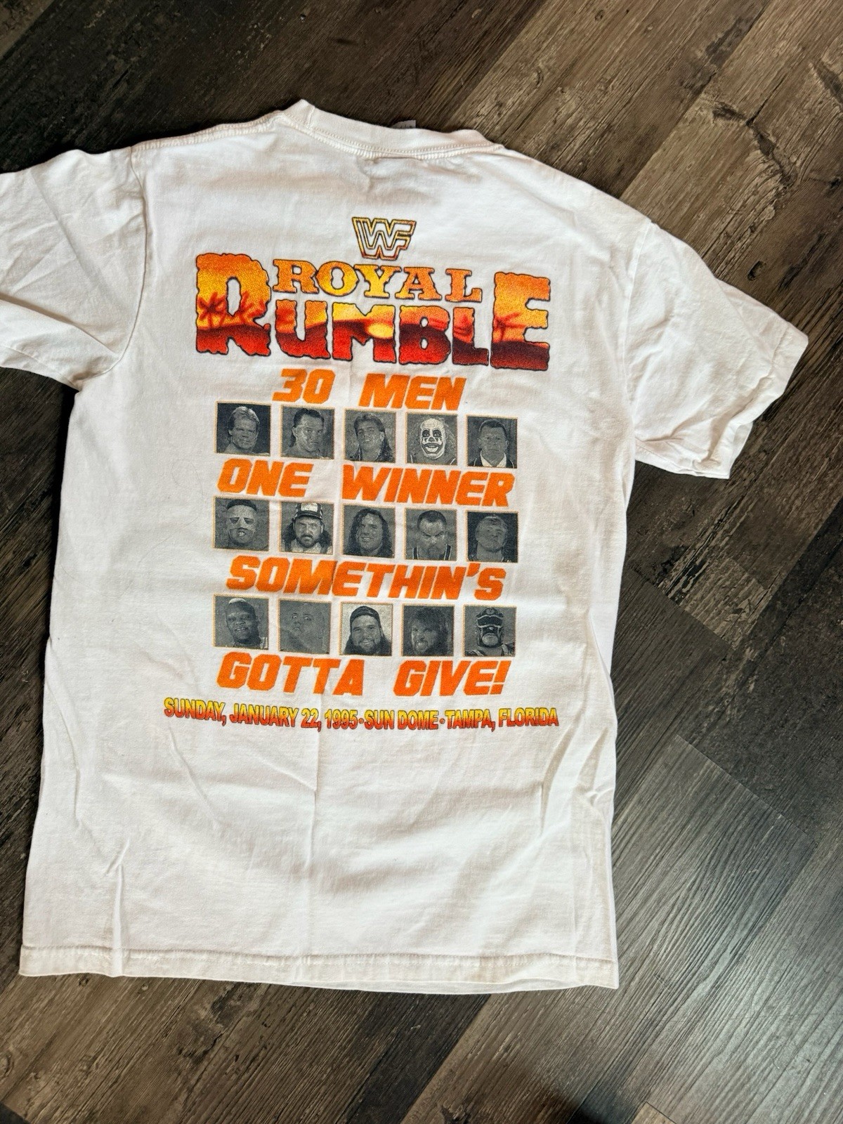 WWF Royal Rumble Wrestling Graphic Tee With Pamela Anderson gallery