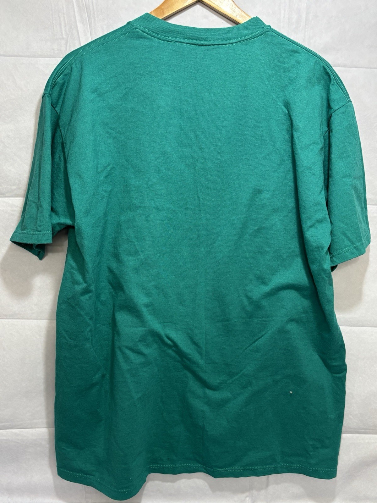 Snoopy Shirt Camp Golden Pond Woodstock Vintage Men’s XL Velva Sheen Teal Green gallery