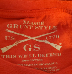 Grunt style XL Club R.E.D. Remember Everyone Deployed T Shirt (H-1)