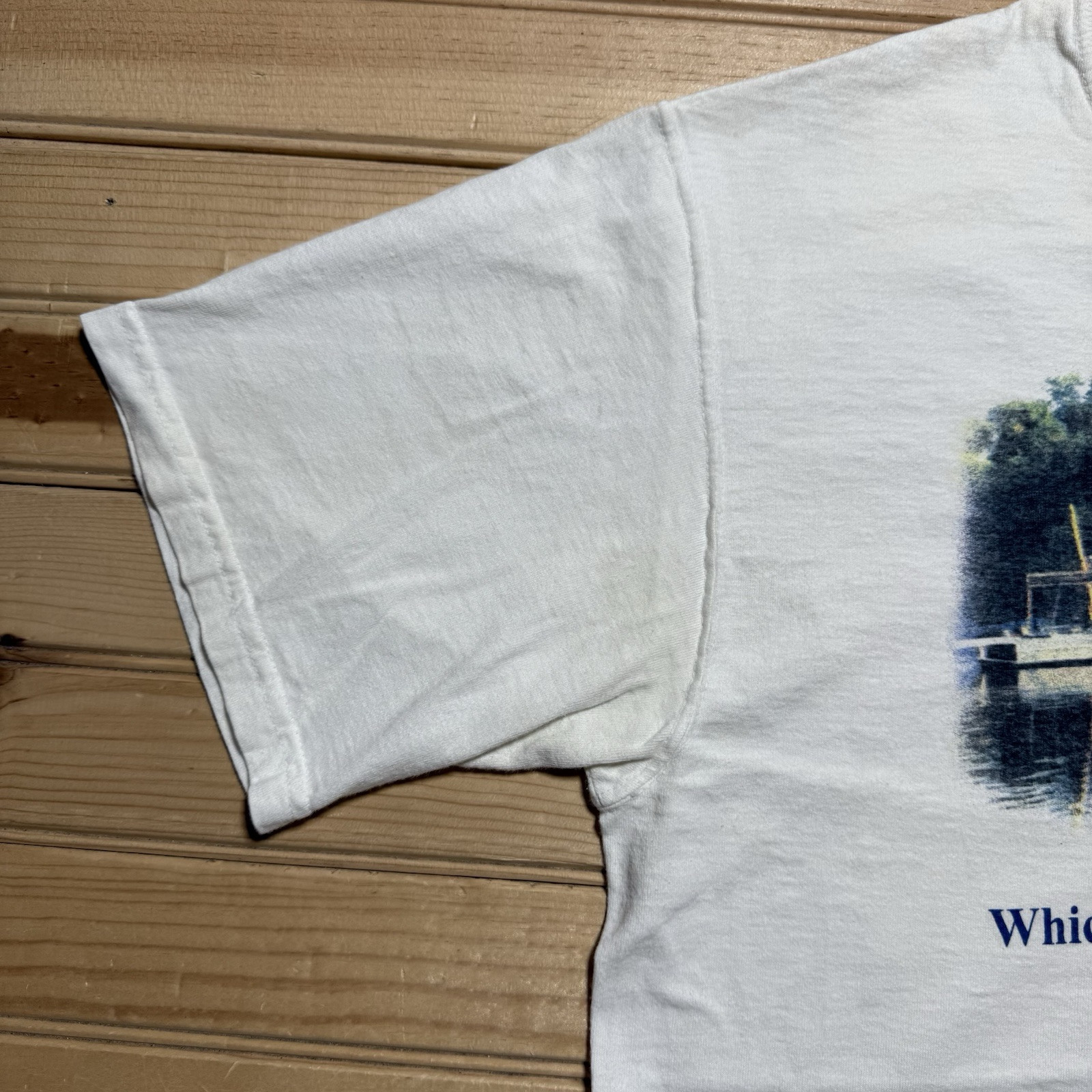 Vintage Lake Pat Cleburne TZ Training Camp Permian Basin Boating Shirt - Large gallery