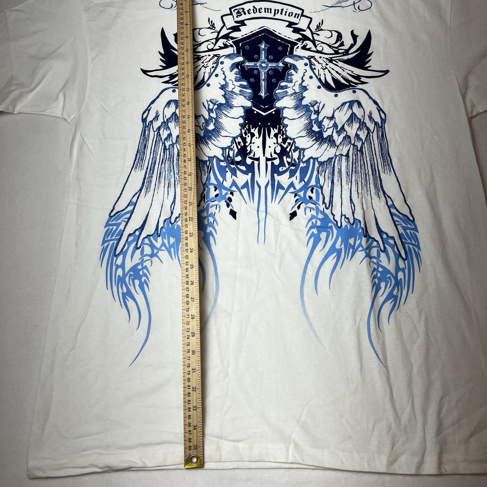 New The Mountain Redemption T-Shirt Men's 3XL White VTG Leather Tag S/S Crew gallery