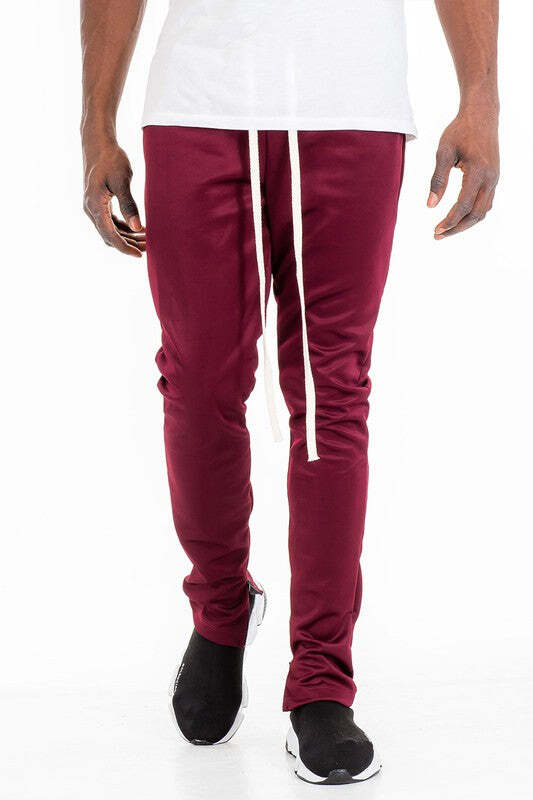 SOLID COLOR PLAIN BASIC TRACK PANTS gallery