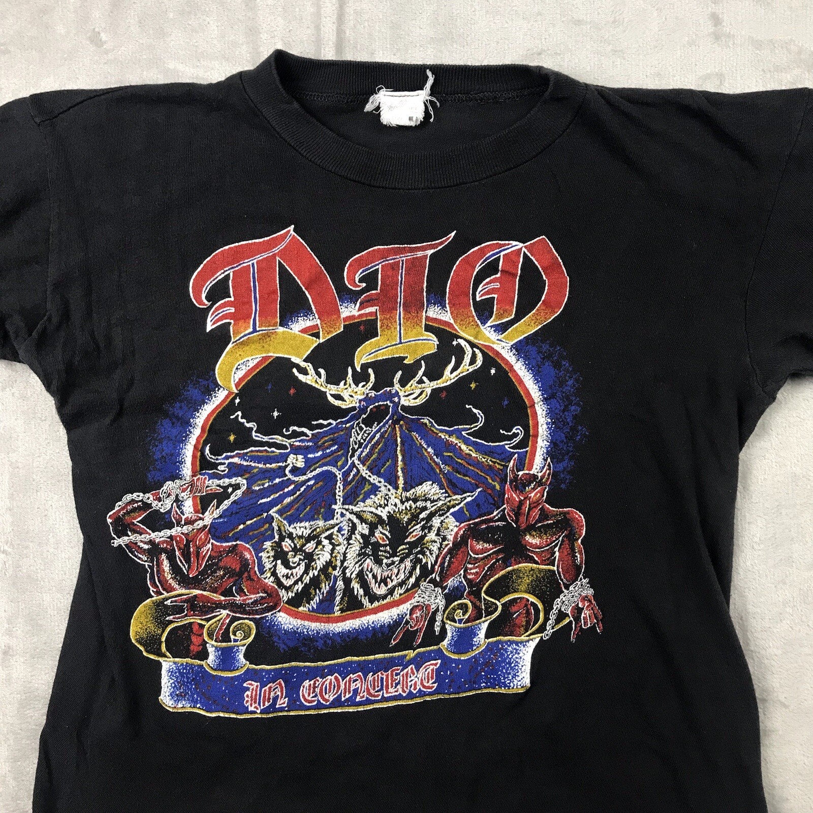Rare Vintage DIO in Concert Shirt 80s paramount XS Read Description gallery