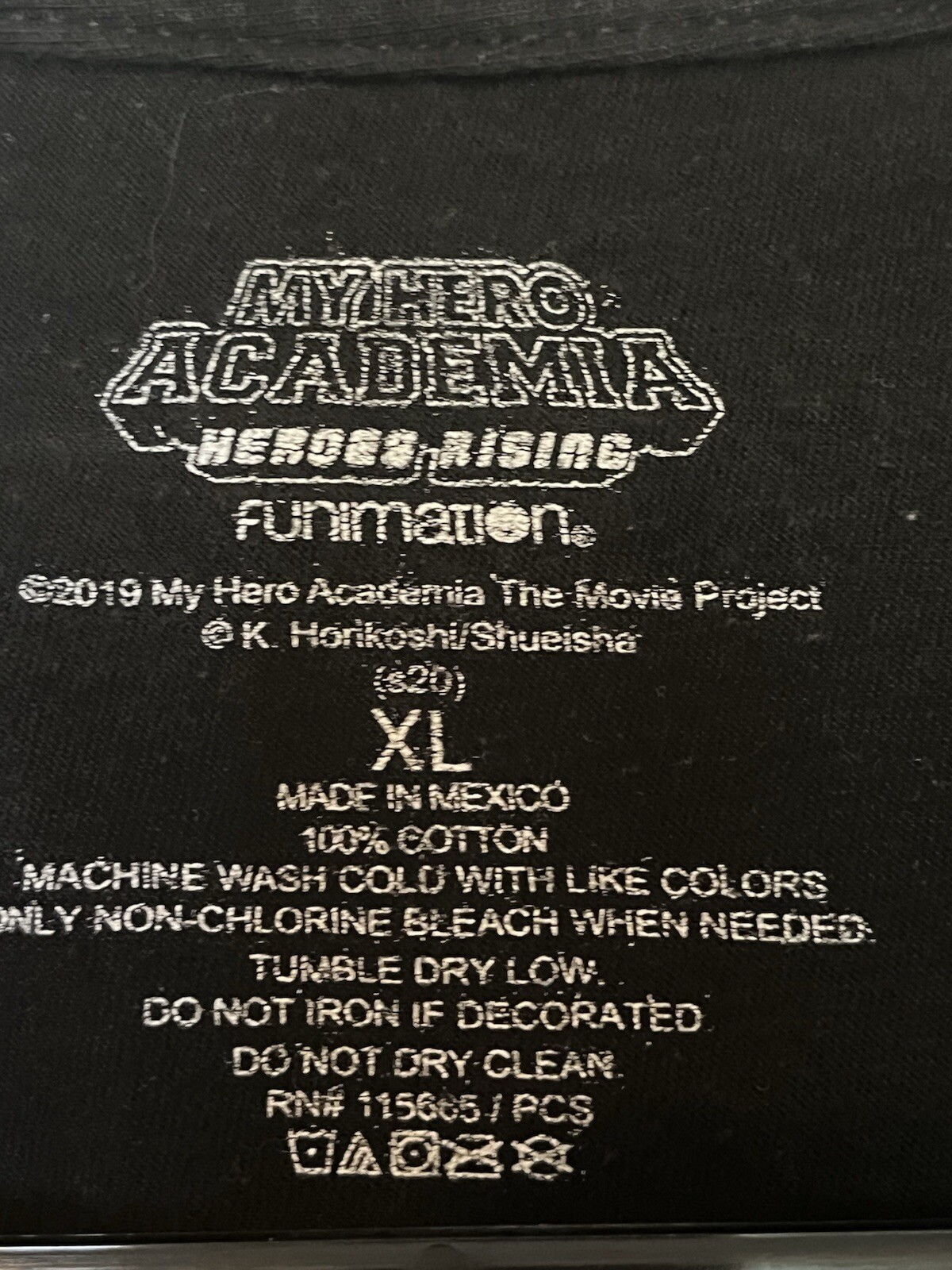 My Hero Academia Shirt Mens XL Black Heroes Rising Anime Manga Short Sleeve gallery