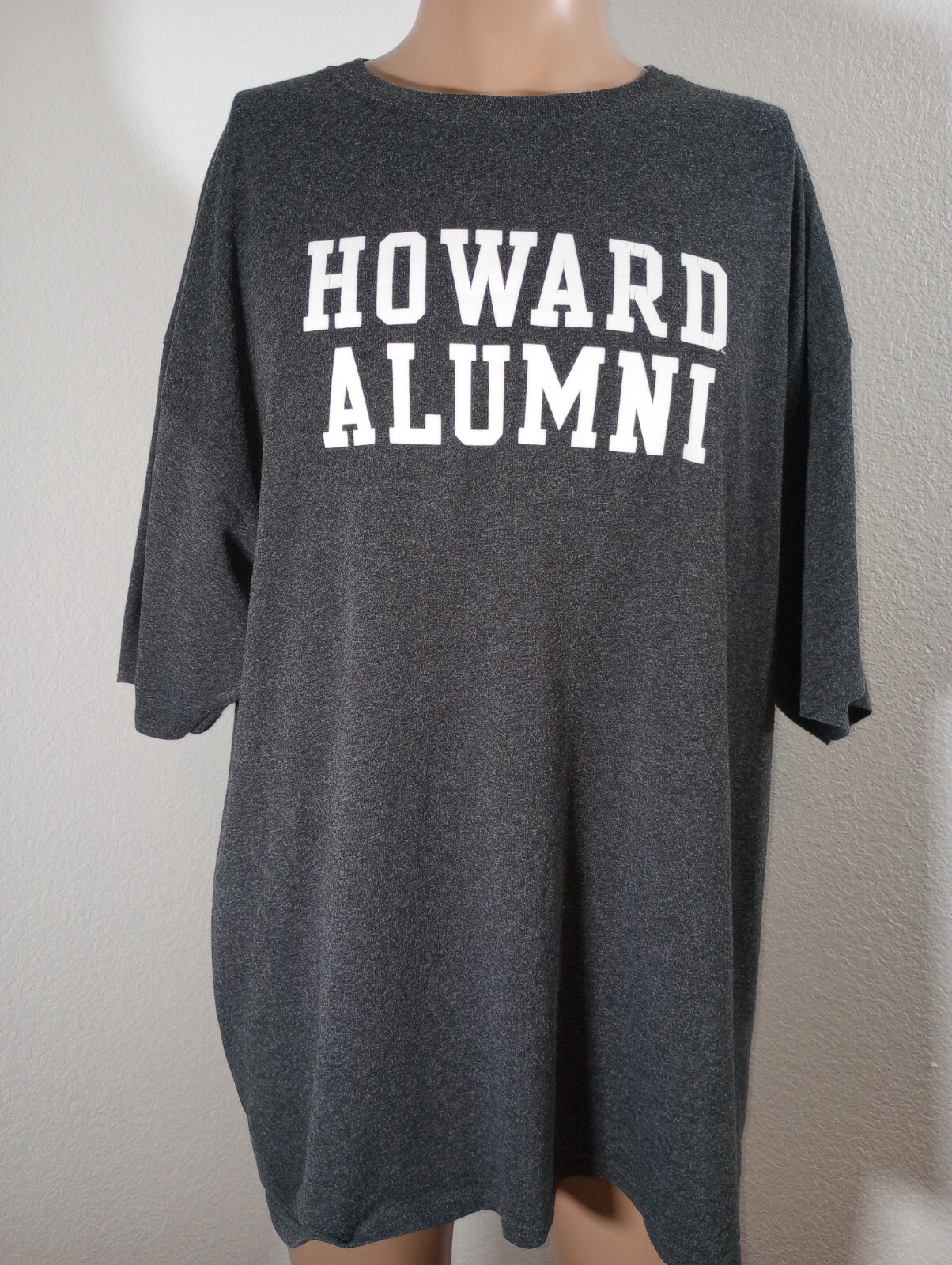 Champion Authentic HOWARD ALUMNI Reg Men's 2XL 50% Cotton 50% Poly Gray Tee gallery
