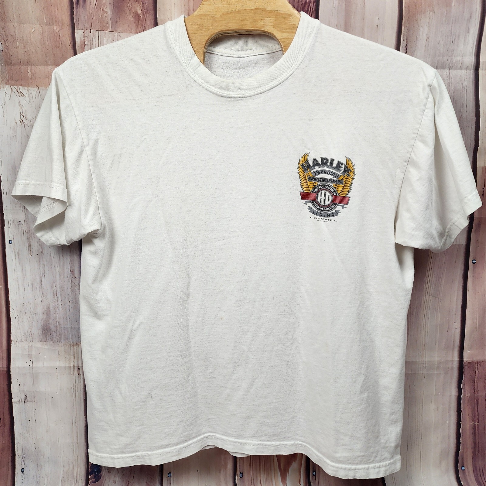 Harley Davidson Cozumel Mexico White T Shirt 48" Chest XL See Description gallery
