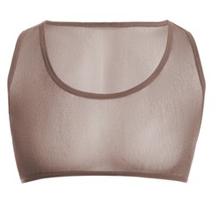 Glitter Men’s Ultra-Thin Mesh See Through Crop Tops Mini Vest Short Undershirts