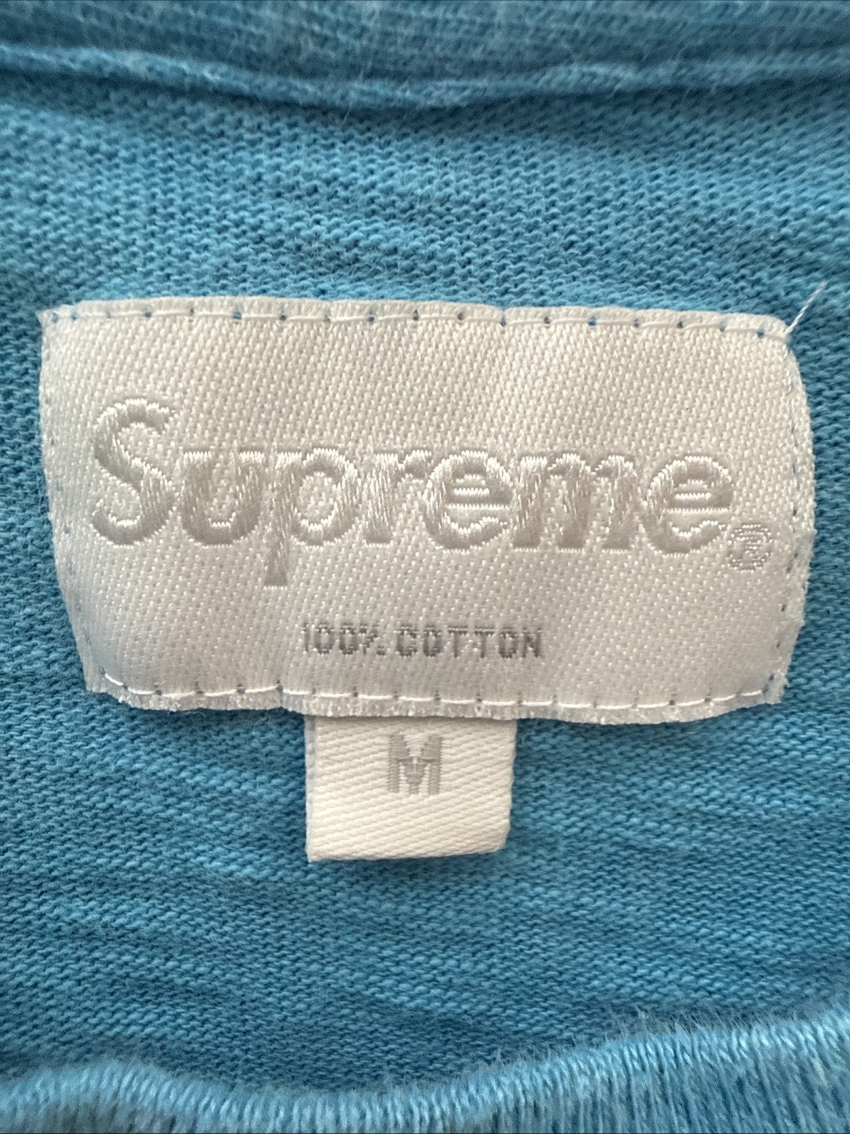 Supreme Ss16 Heather Cyan Sports Tee Medium With Receipt gallery