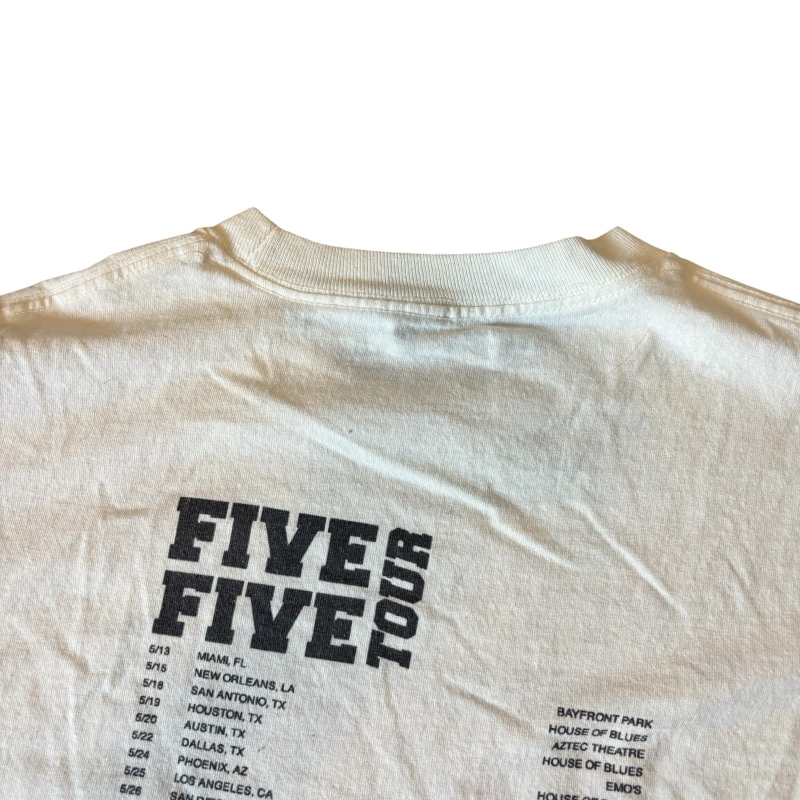 G59 Records x Pouya & Suicideboys Tour Date Tee White Adult Medium Merch gallery