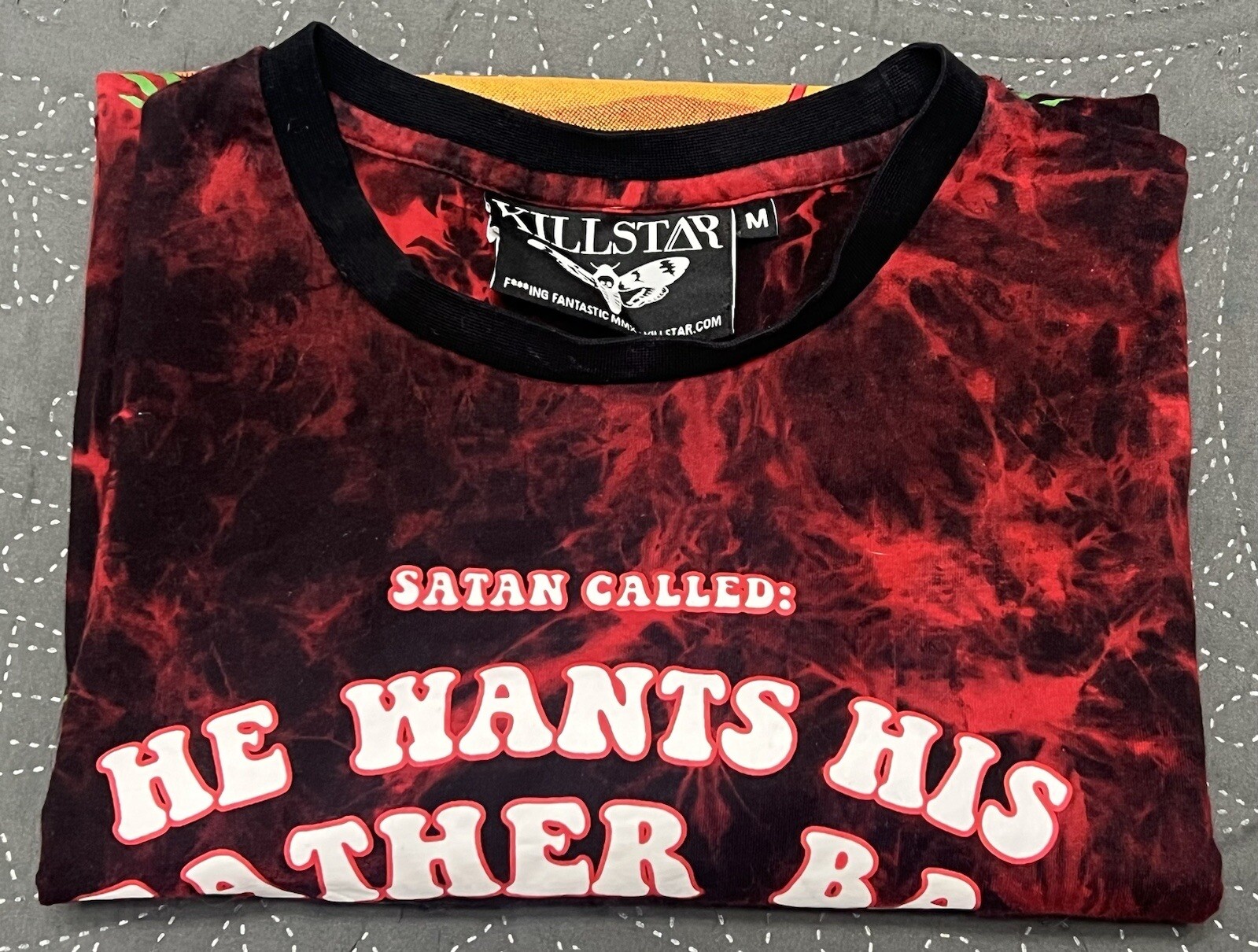 Killstar Black Satan Called T-Shirt Unisex Adults Size M gallery