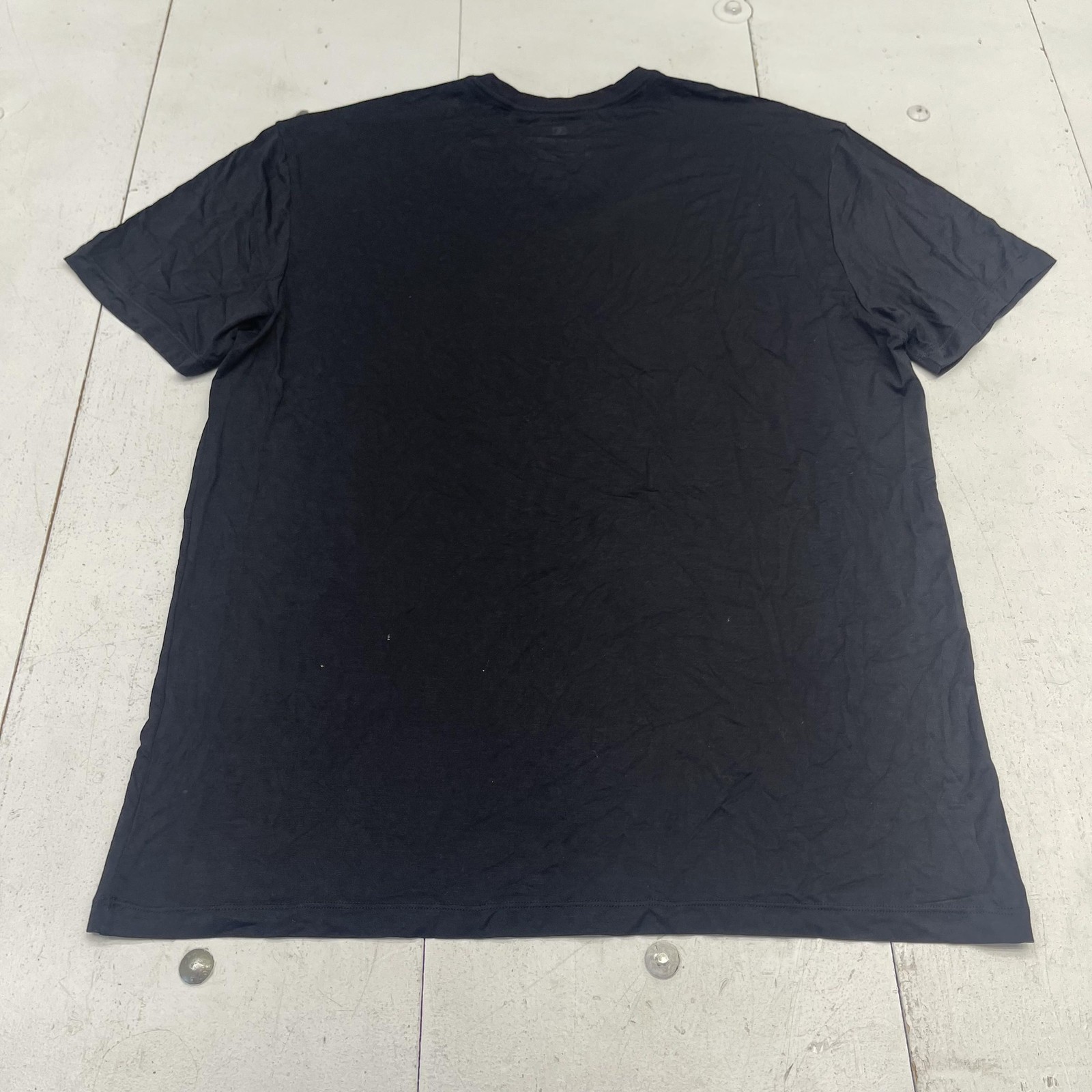 David Archy Shirt Mens XL Black Bamboo Rayon V Neck Short Sleeve Stretch gallery