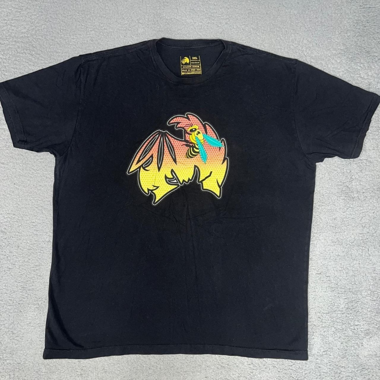 Method Man Tical Bees T Shirt Men's Size 2XL XXL Black Wu-Tang Clan 2-Sided Tee gallery