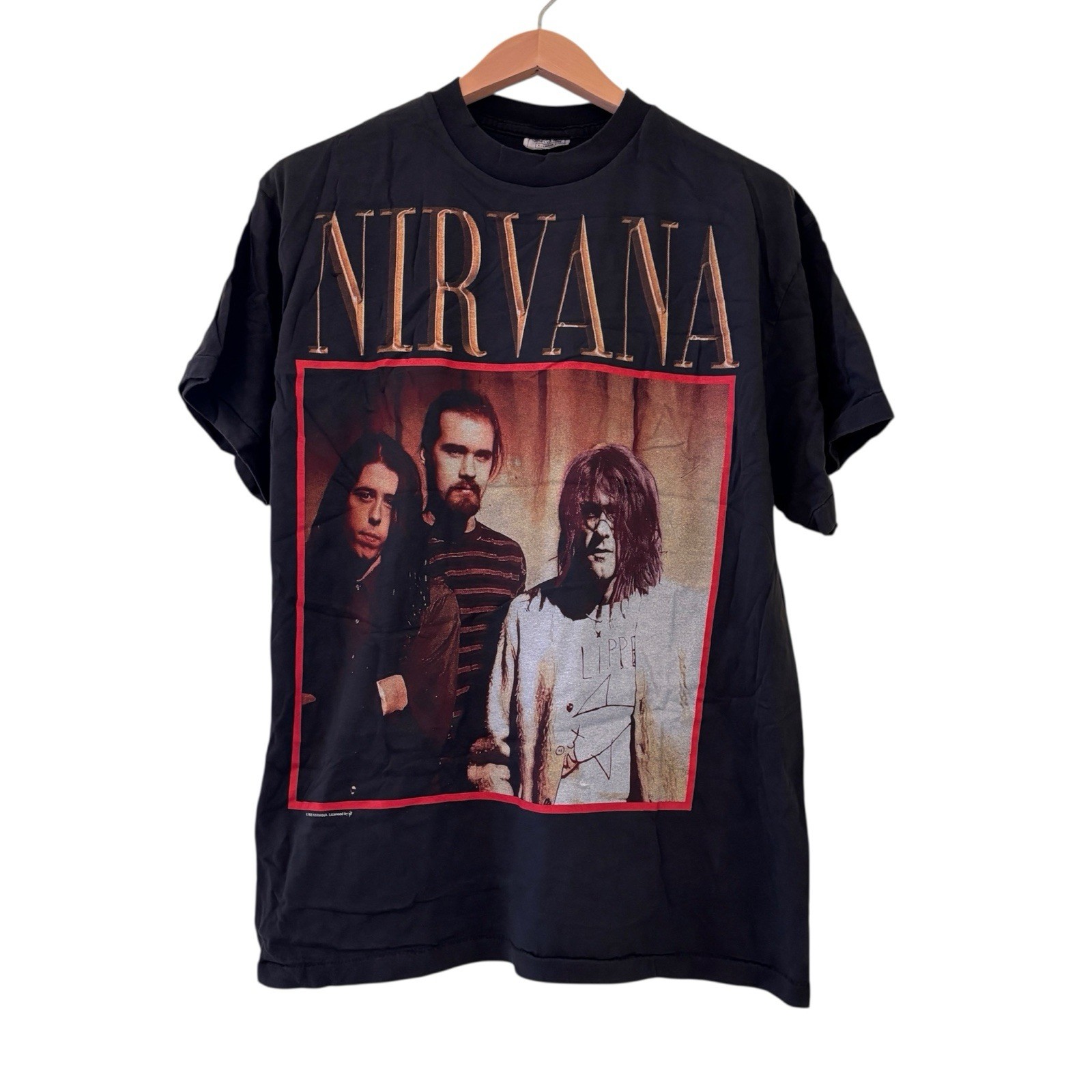 1998 Nirvana Kurt Cobain Flipper Concert Shirt Vintage Rare REPRINT Size XL