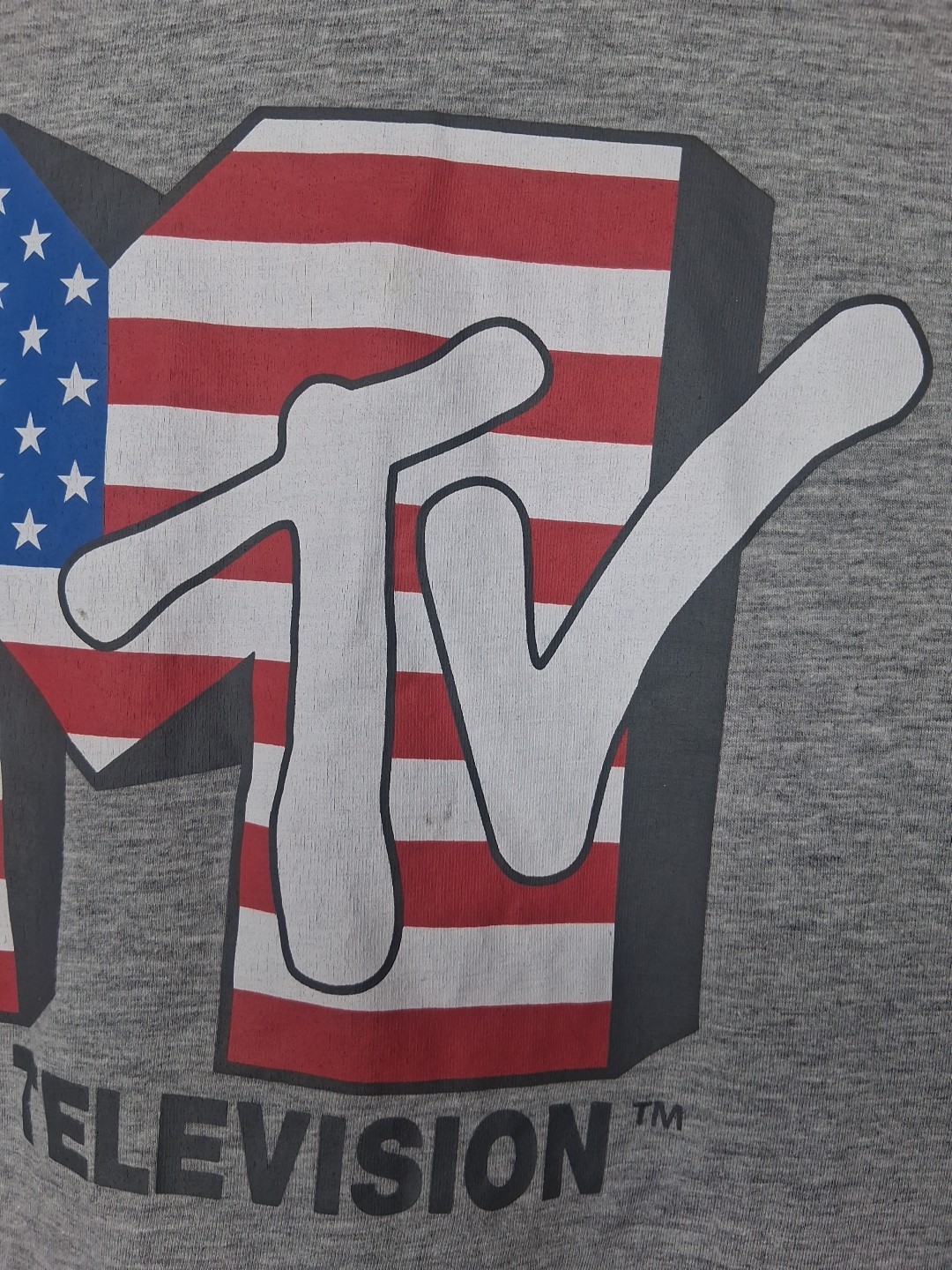 MTV Music Television T-Shirt USA American Flag Print Tee Large (42/44) gallery