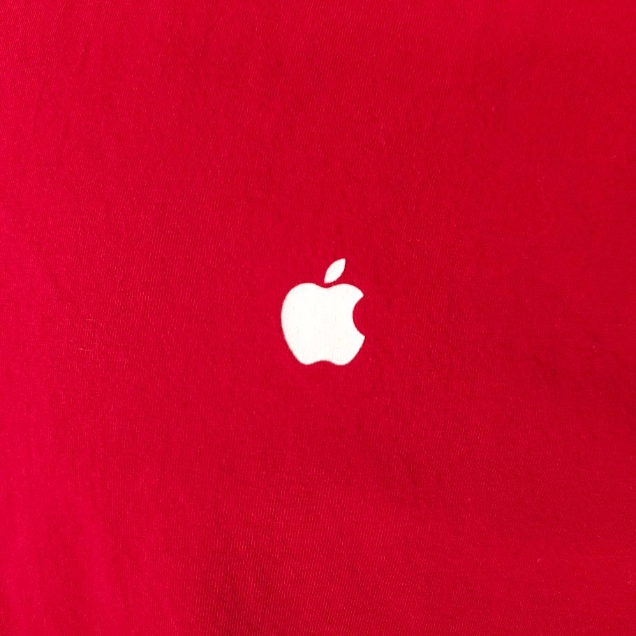 Apple T Shirt Mens Size Large Red Computing Technology Made In USA gallery
