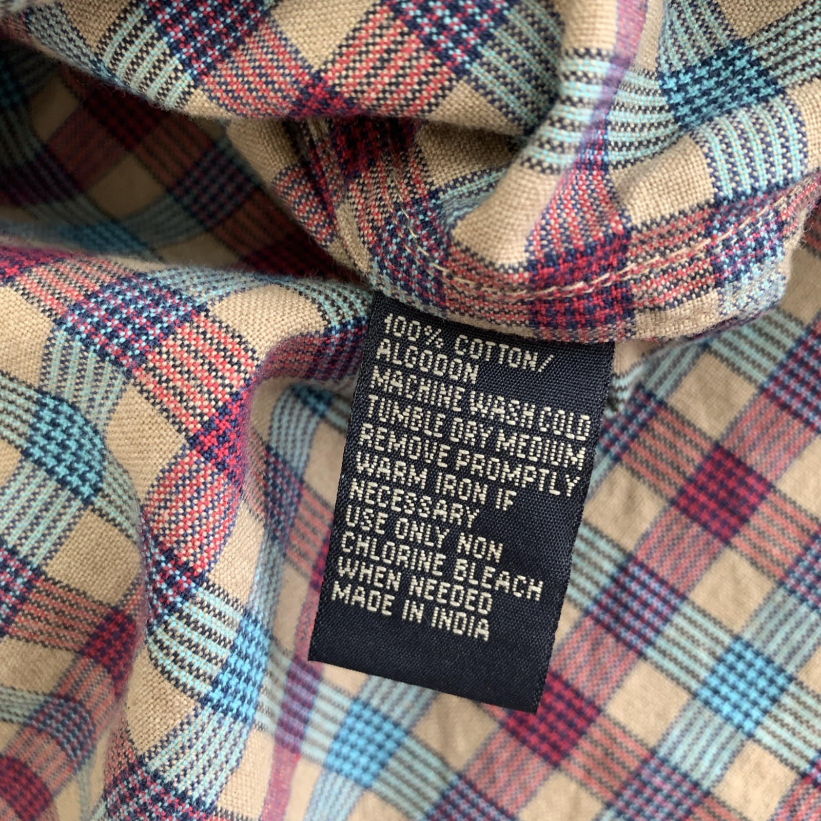Gibbs & Mitchell Mens Button Down Shirt Long Sleeves 100% Cotton Size M gallery