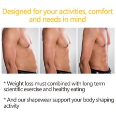 Mens Compression Vest Slimming Body Shaper Tummy Control Gynecomastia Undershirt
