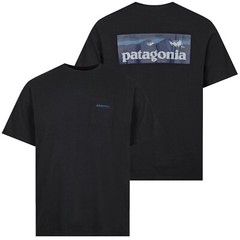 Patagonia Mens – Boardshort Logo Pocket Responsibili-Tee T-shirt – Ink Black