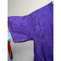 90s Vintage Jerzees 100% Combed Cotton Purple Blank Shirt VTG M