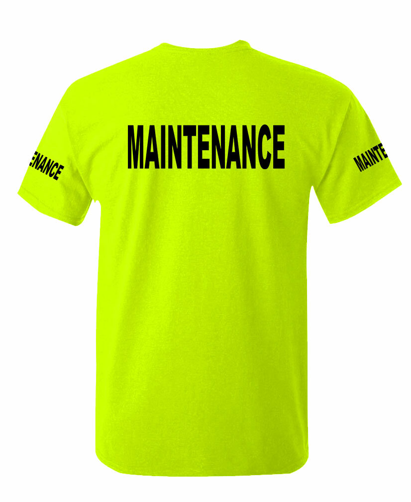 Maintenance - city construction safety high visibility Tee T shirt gallery
