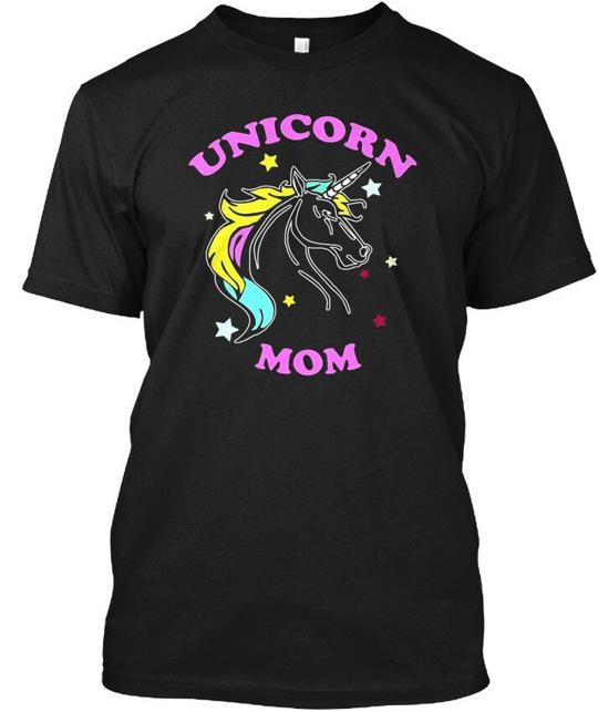 Unicorn Mom T-Shirt Made in the USA Size S to 5XL gallery