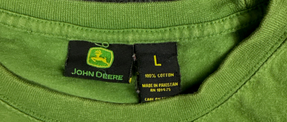 John Deere Long Sleeve T-Shirt Men's Large Green Logo Graphic Cotton Casual Tee gallery