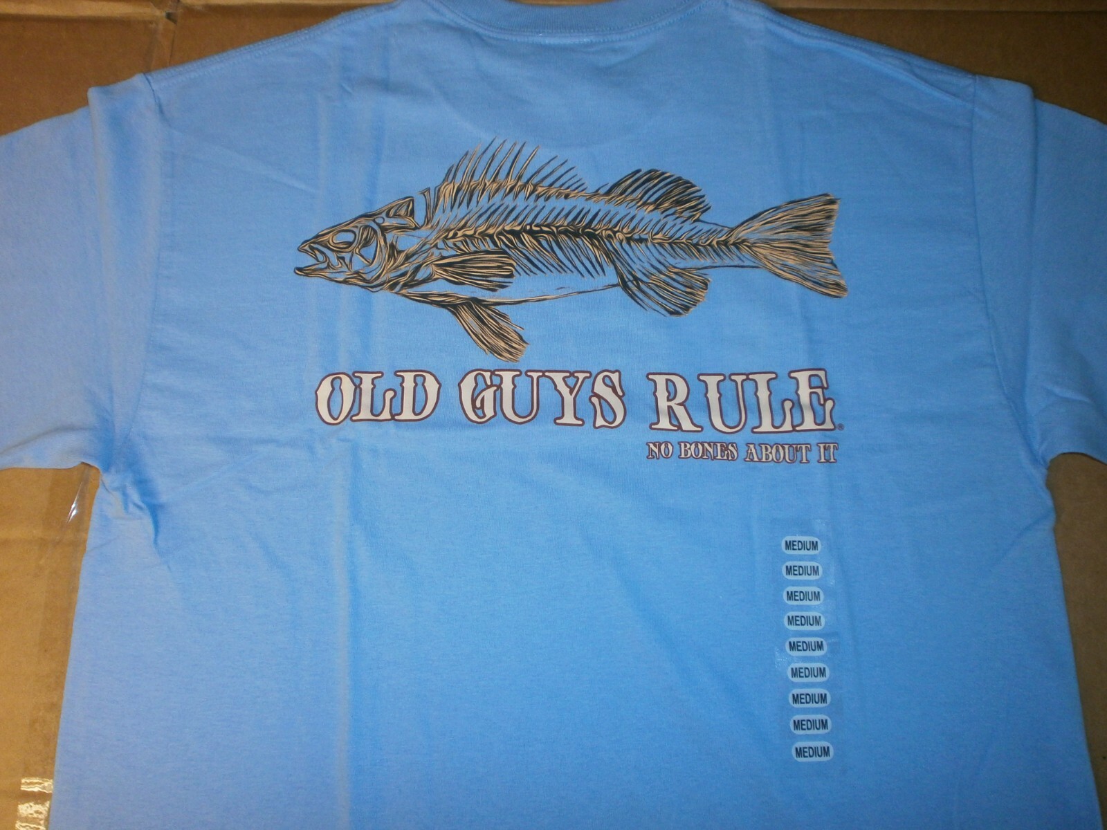 OLD GUYS RULE "NO BONES ABOUT IT" FISH S/S T-SHIRT SIZE M gallery