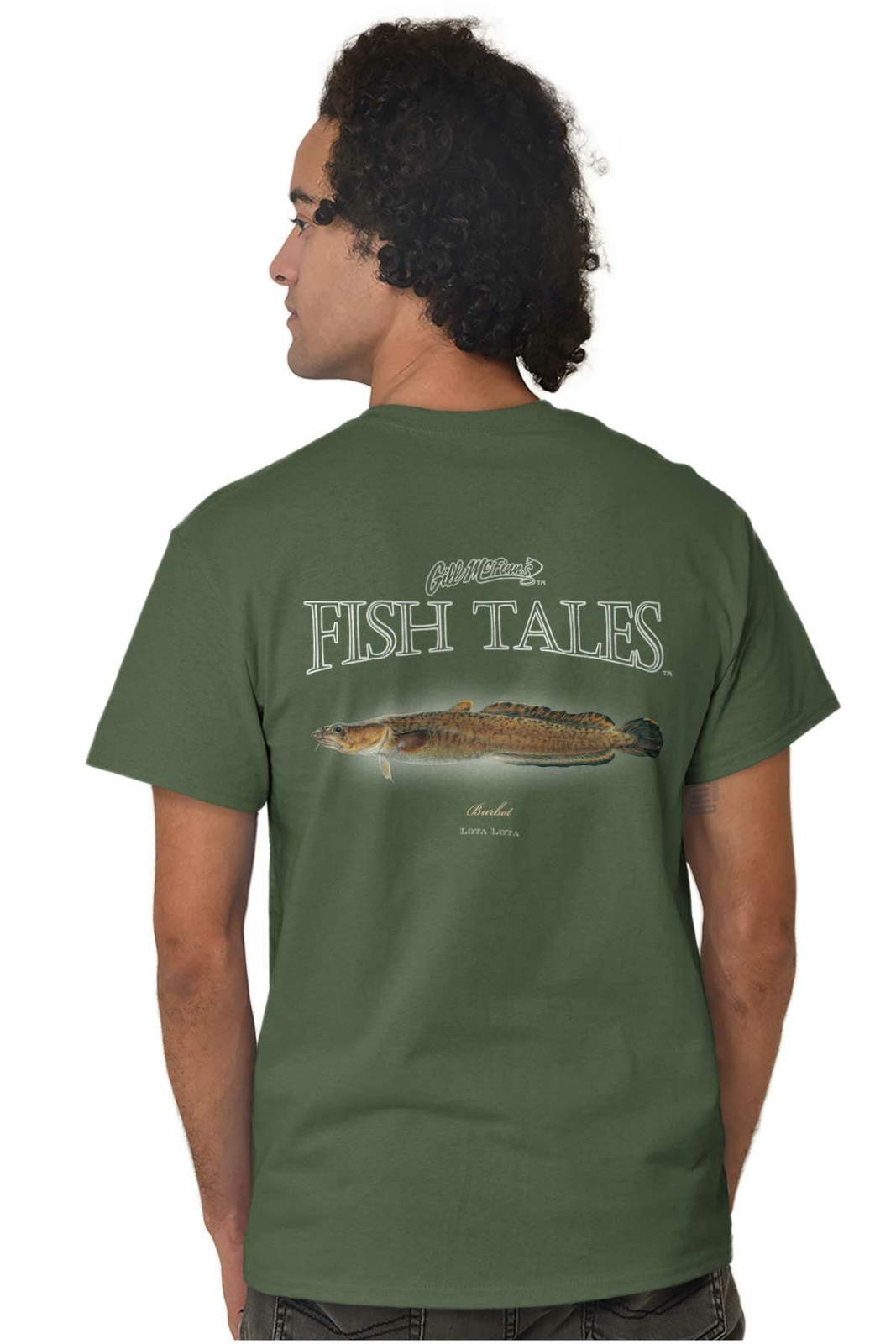 Gill McFinns Burbot Fish Freshwater Fishing Womens or Mens Crewneck T Shirt Tee gallery