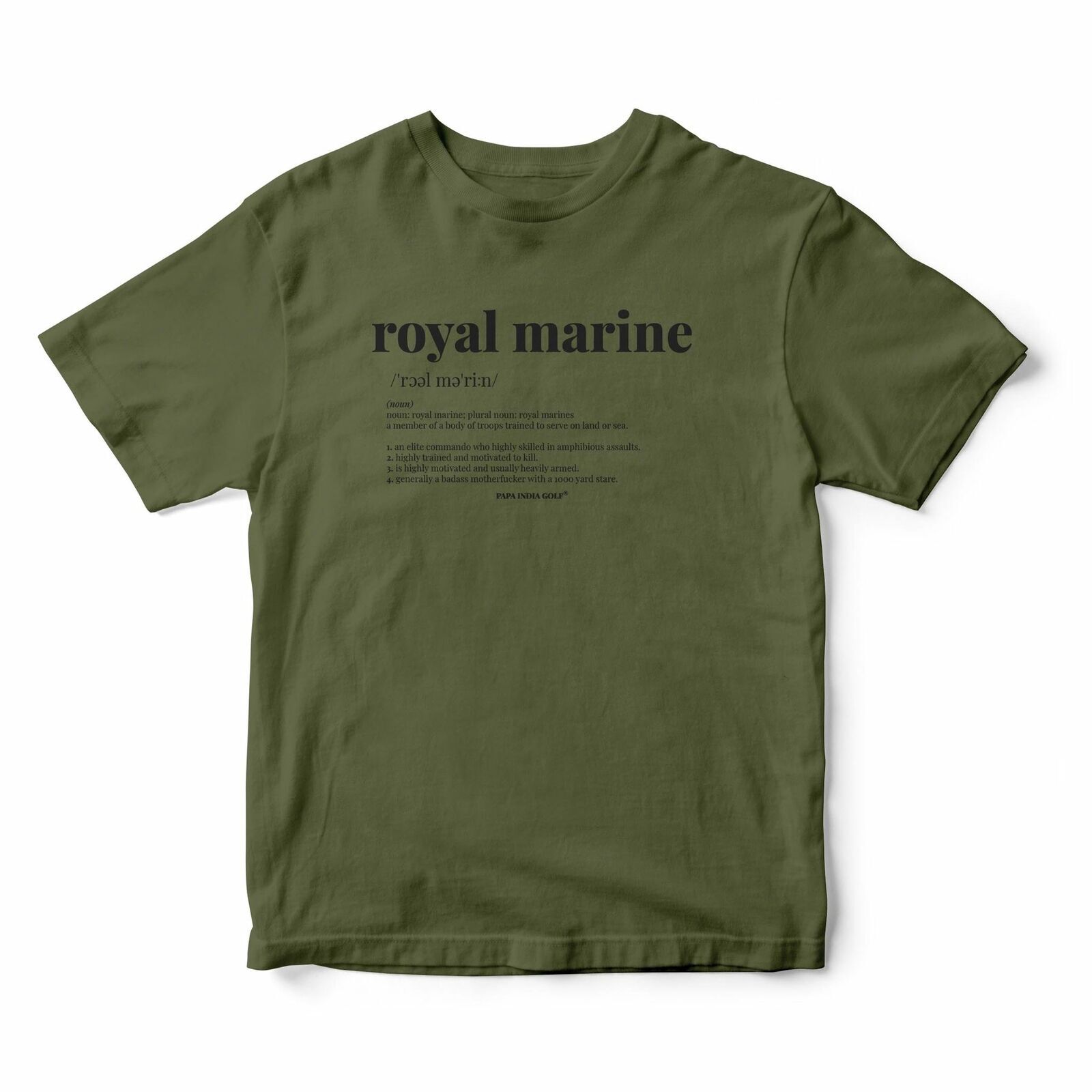 HM Armed Navy Forces Commando Royal Marines Definition Royal Marine - T-Shirt gallery