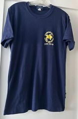 Byron Bay Co Dive Team Centre Center Australia T-Shirt Mens Med Turtle Dark Blue