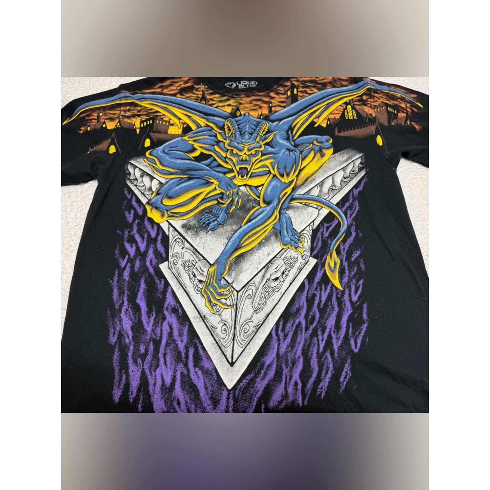 Modern LIQUID BLUE 2021 Gargoyle All Over Print Shirt XL CLEAN gallery